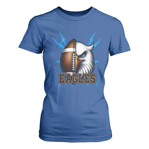 Eagle Football Power T Shirt For Women Game Day Sports Fan Gift TS12 Royal Blue Print Your Wear