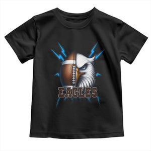 Eagle Football Power Toddler T Shirt Game Day Sports Fan Gift TS12 Black Print Your Wear