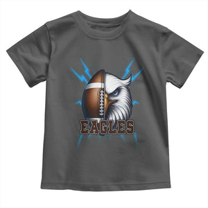 Eagle Football Power Toddler T Shirt Game Day Sports Fan Gift TS12 Dark Heather Print Your Wear
