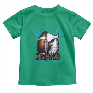 Eagle Football Power Toddler T Shirt Game Day Sports Fan Gift TS12 Irish Green Print Your Wear