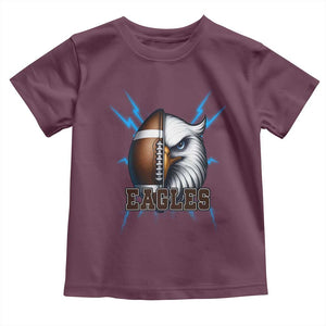 Eagle Football Power Toddler T Shirt Game Day Sports Fan Gift TS12 Maroon Print Your Wear