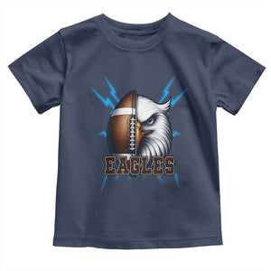 Eagle Football Power Toddler T Shirt Game Day Sports Fan Gift TS12 Navy Print Your Wear