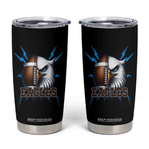 Eagle Football Power Tumbler Cup Game Day Sports Fan Gift TS12 Black Print Your Wear