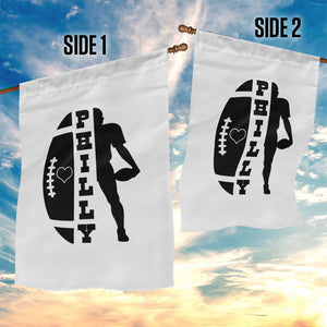 Philly Football Spirit Garden Flag Proud Fan Humor Gift TS12 Print Your Wear