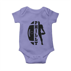 Philly Football Spirit Baby Onesie Proud Fan Humor Gift TS12 Violet Print Your Wear