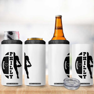 Philly Football Spirit 4 in 1 Can Cooler Tumbler Proud Fan Humor Gift TS12 Print Your Wear