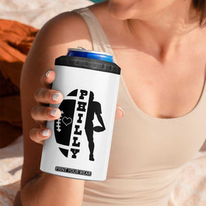 Philly Football Spirit 4 in 1 Can Cooler Tumbler Proud Fan Humor Gift TS12 Print Your Wear