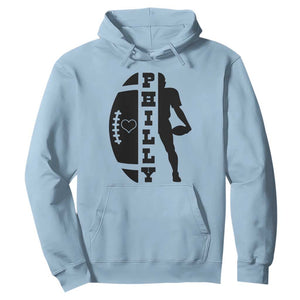 Philly Football Spirit Hoodie Proud Fan Humor Gift TS12 Light Blue Print Your Wear