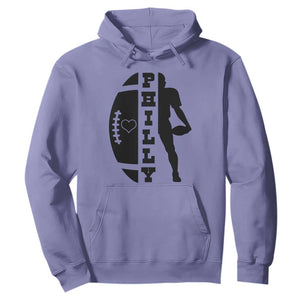 Philly Football Spirit Hoodie Proud Fan Humor Gift TS12 Violet Print Your Wear