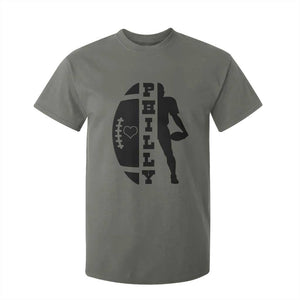 Philly Football Spirit T Shirt For Kid Proud Fan Humor Gift TS12 Military Green Print Your Wear