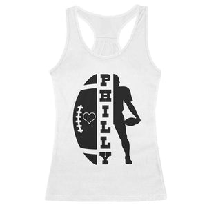 Philly Football Spirit Racerback Tank Top Proud Fan Humor Gift TS12 White Print Your Wear