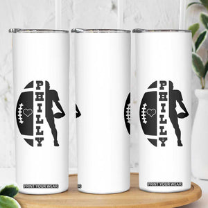 Philly Football Spirit Skinny Tumbler Proud Fan Humor Gift TS12 Print Your Wear