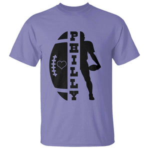 Philly Football Spirit T Shirt Proud Fan Humor Gift TS12 Violet Print Your Wear
