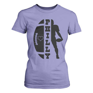 Philly Football Spirit T Shirt For Women Proud Fan Humor Gift TS12 Violet Print Your Wear