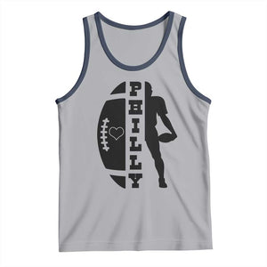 Philly Football Spirit Tank Top Proud Fan Humor Gift TS12 Athletic Heather Navy Print Your Wear