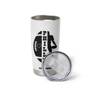 Philly Football Spirit Tumbler Cup Proud Fan Humor Gift TS12 Print Your Wear