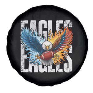 Eagles Football Spare Tire Cover Patriotic Eagle American Flag Gift TS12 Print Your Wear