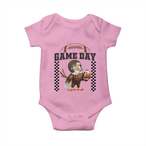 Eagle Football Baby Onesie Game Day Humor Gift TS12 Light Pink Print Your Wear
