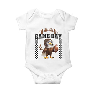 Eagle Football Baby Onesie Game Day Humor Gift TS12 White Print Your Wear