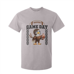 Eagle Football T Shirt For Kid Game Day Humor Gift TS12 Ice Gray Print Your Wear