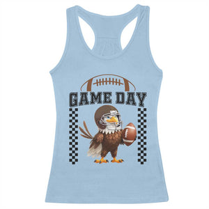 Funny EFF Game Day Humor Gift Racerback Tank Top TS12 Light Blue Print Your Wear