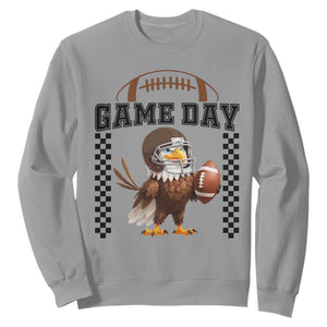 Eagle Football Sweatshirt Game Day Humor Gift TS12 Sport Gray Print Your Wear