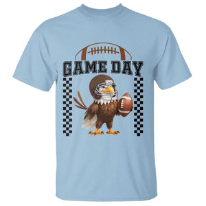 Eagle Football T Shirt Game Day Humor Gift TS12 Light Blue Print Your Wear