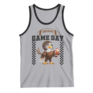 Eagle Football Tank Top Game Day Humor Gift TS12 Athletic Heather Black Print Your Wear