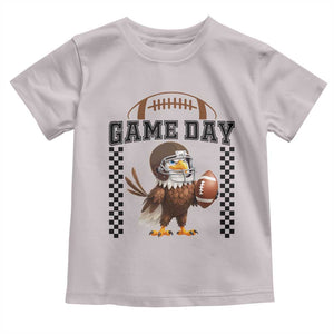 Eagle Football Toddler T Shirt Game Day Humor Gift TS12 Ice Gray Print Your Wear