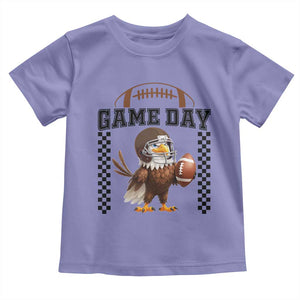 Eagle Football Toddler T Shirt Game Day Humor Gift TS12 Violet Print Your Wear