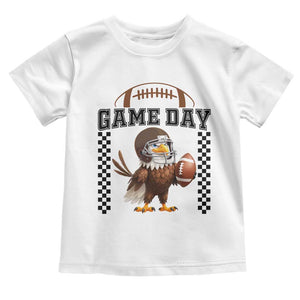 Eagle Football Toddler T Shirt Game Day Humor Gift TS12 White Print Your Wear