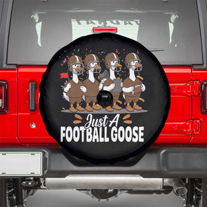 Just A Football Goose Spare Tire Cover Animal Sports Fan Gift TS12 Black Print Your Wear