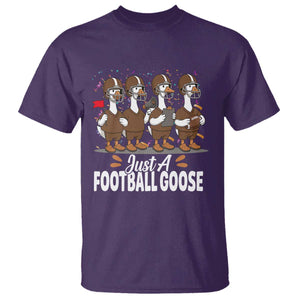 Just A Football Goose T Shirt Animal Sports Fan Gift TS12 Purple Print Your Wear
