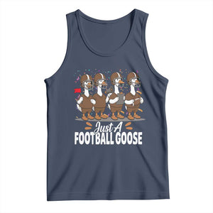 Just A Football Goose Tank Top Animal Sports Fan Gift TS12 Navy Print Your Wear