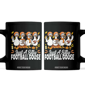 Just A Silly Football Coffee Mug Animal Sports Fan Gift TS12 Black Print Your Wear