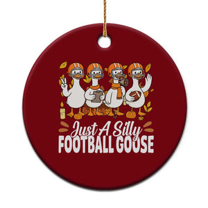 Just A Silly Football Ceramic Ornament Animal Sports Fan Gift TS12 1pc Red Print Your Wear