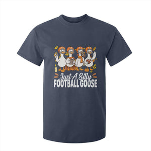 Just A Silly Football T Shirt For Kid Animal Sports Fan Gift TS12 Navy Print Your Wear