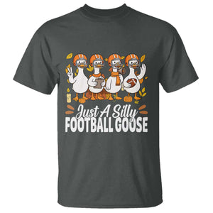 Just A Silly Football T Shirt Animal Sports Fan Gift TS12 Dark Heather Print Your Wear