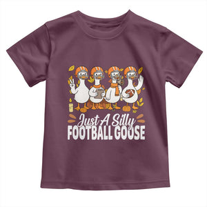 Just A Silly Football Toddler T Shirt Animal Sports Fan Gift TS12 Maroon Print Your Wear