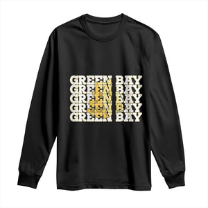 Green Bay Football Fan Cheese Lover Long Sleeve Shirt Supporter Gift Idea TS12 Black Print Your Wear