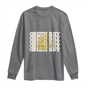 Green Bay Football Fan Cheese Lover Long Sleeve Shirt Supporter Gift Idea TS12 Charcoal Print Your Wear