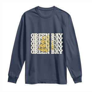 Green Bay Football Fan Cheese Lover Long Sleeve Shirt Supporter Gift Idea TS12 Navy Print Your Wear