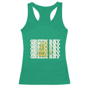 Green Bay Football Fan Cheese Lover Racerback Tank Top Supporter Gift Idea - Print Your Wear