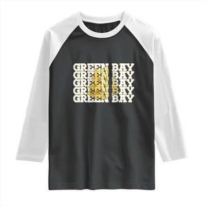 Green Bay Football Fan Cheese Lover Raglan Shirt Supporter Gift Idea TS12 Black White Print Your Wear
