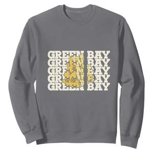 Green Bay Football Fan Cheese Lover Sweatshirt Supporter Gift Idea TS12 Charcoal Print Your Wear