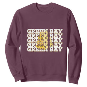 Green Bay Football Fan Cheese Lover Sweatshirt Supporter Gift Idea TS12 Maroon Print Your Wear