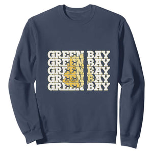 Green Bay Football Fan Cheese Lover Sweatshirt Supporter Gift Idea TS12 Navy Print Your Wear