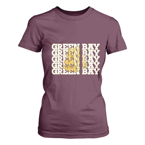 Green Bay Football Fan Cheese Lover T Shirt For Women Supporter Gift Idea TS12 Maroon Print Your Wear