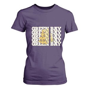 Green Bay Football Fan Cheese Lover T Shirt For Women Supporter Gift Idea TS12 Purple Print Your Wear