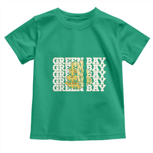 Green Bay Football Fan Cheese Lover Toddler T Shirt Supporter Gift Idea TS12 Irish Green Print Your Wear